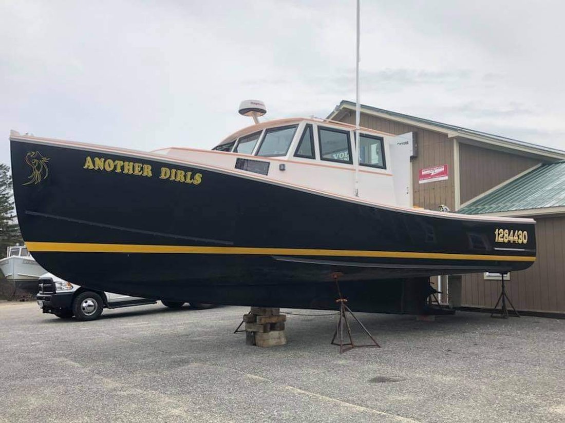 Holland 38 finished boat, Another Dirls, freshly painted